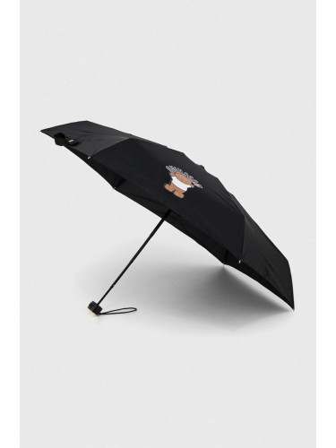 Чадър Moschino в черно 8351 SUPERMINIA