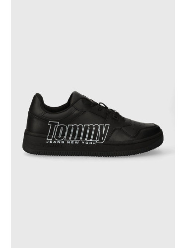 Маратонки Tommy Jeans TJM BASKET LOGO в черно EM0EM01257