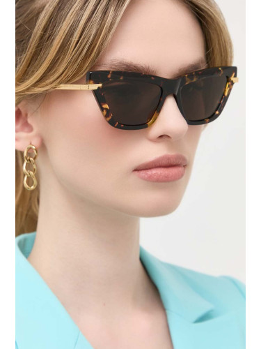 Слънчеви очила Bottega Veneta в сиво