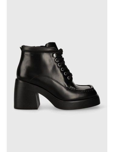 Кожени боти Vagabond Shoemakers BROOKE в черно с дебел ток 5644.004.20