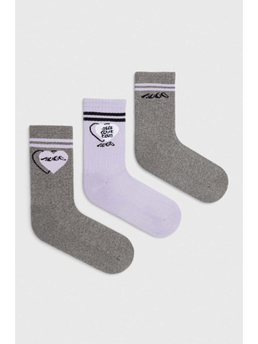 Чорапи HUGO (3 броя) в сиво