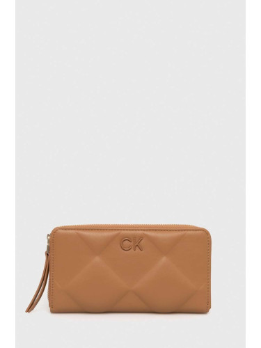 Портмоне Calvin Klein дамски в бежово K60K610774