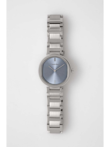 Часовник Calvin Klein дамски в сребристо