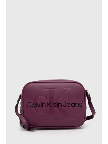 Чанта Calvin Klein Jeans в лилаво K60K610275