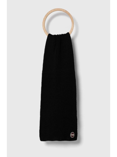 Вълнен шал Colmar в черно с изчистен дизайн