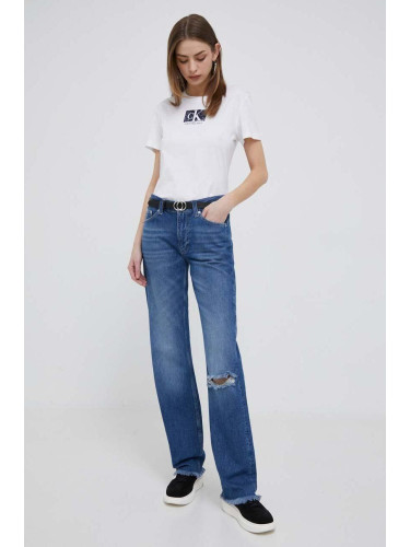 Дънки Calvin Klein Jeans в с висока талия