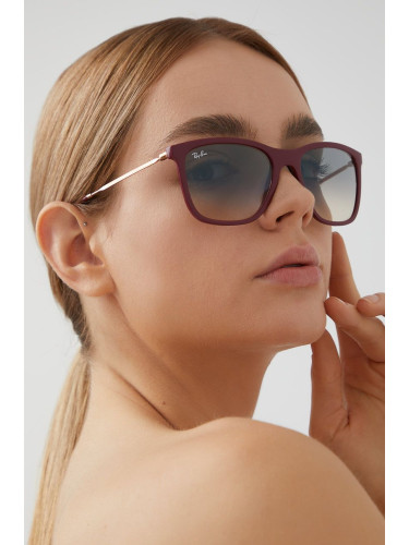 Слънчеви очила Ray-Ban дамски в бордо 0RB4344
