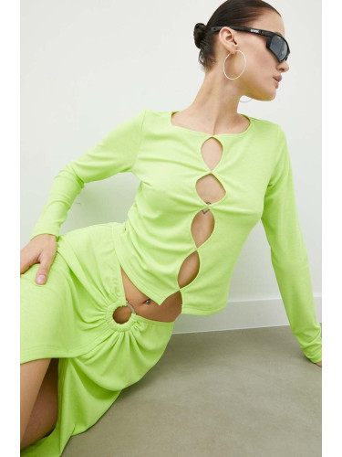 Блуза Résumé в зелено с изчистен дизайн