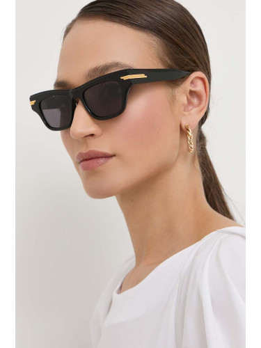 Слънчеви очила Bottega Veneta в черно