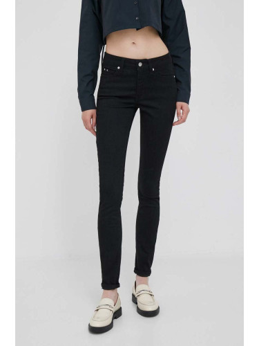 Дънки Calvin Klein Jeans в черно J20J221582