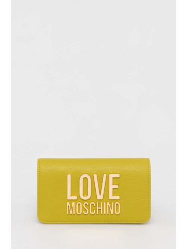 Портмоне Love Moschino дамски в зелено