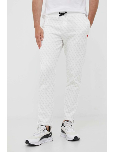 Спортен панталон Guess KORBIN в бяло с десен Z2BB05 FL04Q