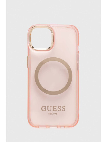 Кейс за телефон Guess iPhone 13 6,1" в розово