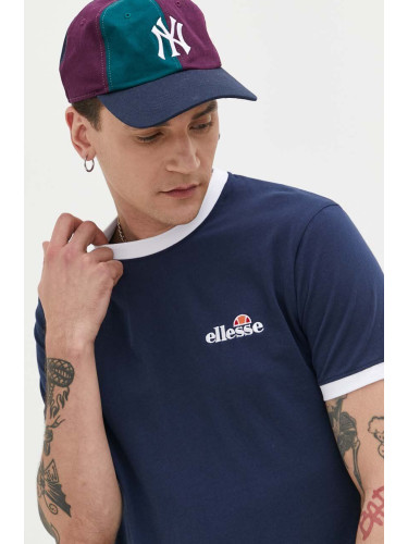 Памучна тениска Ellesse Meduno T-Shirt в тъмносиньо с апликация