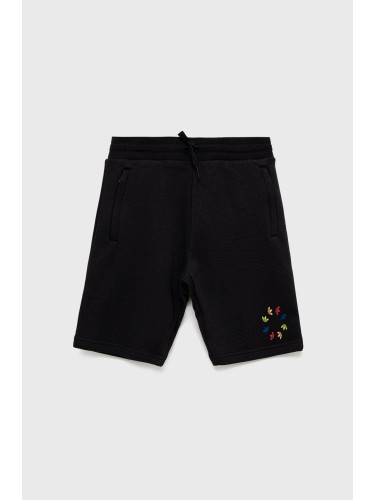 Детски къси панталони adidas Originals HE6835 в черно с регулируема талия