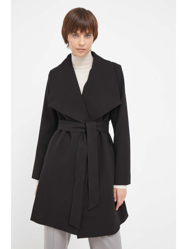 Палто Lauren Ralph Lauren в черно преходен модел