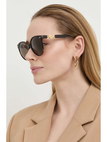 Слънчеви очила Versace в кафяво 0VE4442