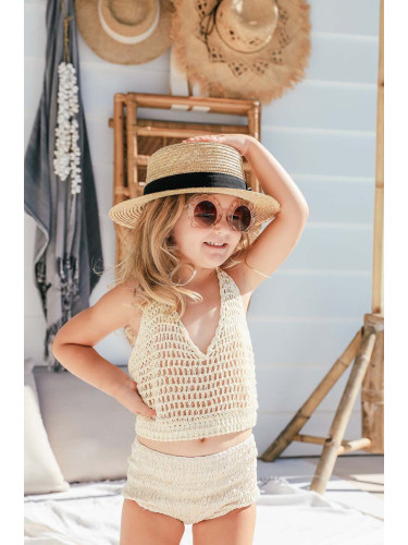 Детски слънчеви очила Elle Porte в бежово