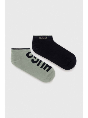 Чорапи HUGO (2 броя) в зелено 50468102
