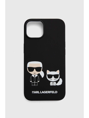 Кейс за телефон Karl Lagerfeld iPhone 14 6,1" в черно