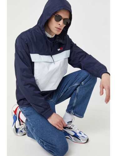 Яке Tommy Jeans в тъмносиньо преходен