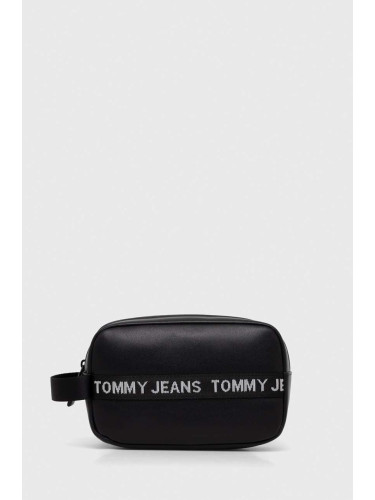 Козметична чанта Tommy Jeans в черно