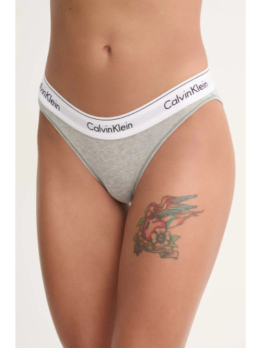 Бикини Calvin Klein Underwear в сиво 0000F3787E