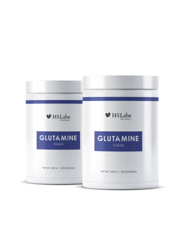 HS LABS - GLUTAMINE POWDER - 2 бр по 500 g