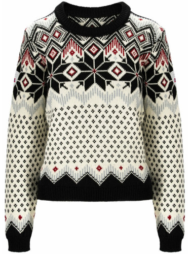 Dale of Norway Vilja Womens Knit Sweater Black/Off White/Red Rose L Скачач