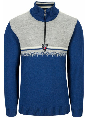 Dale of Norway Lahti Mens Knit Sweater Indigo/Light Charcoal/Off White L Скачач