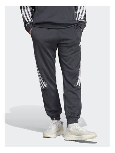 adidas Долнище анцуг Future Icons Allover Print IB6127 Сив Regular Fit