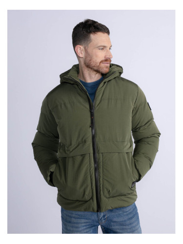 Petrol Industries Зимно яке M-3030-JAC100 Зелен Regular Fit