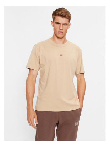 New Balance Тишърт Athletics Remastered Graphic Cotton Jersey Short Sleeve T-shirt MT31504 Кафяв Regular Fit
