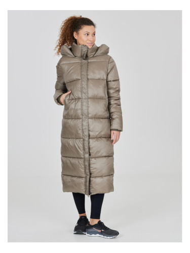 Athlecia Зимно палто Elly W Maxi Puffer EA233361 Кафяв Regular Fit
