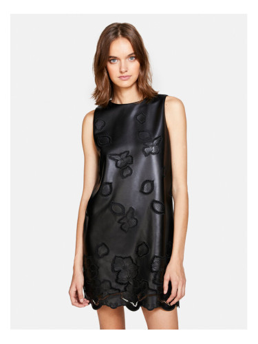 Sisley Ежедневна рокля 40R7LV04M Черен Regular Fit