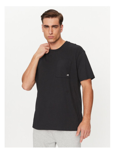 New Balance Тишърт Essentials Reimagined Cotton Jersey Short Sleeve T-shirt MT31542 Черен Regular Fit