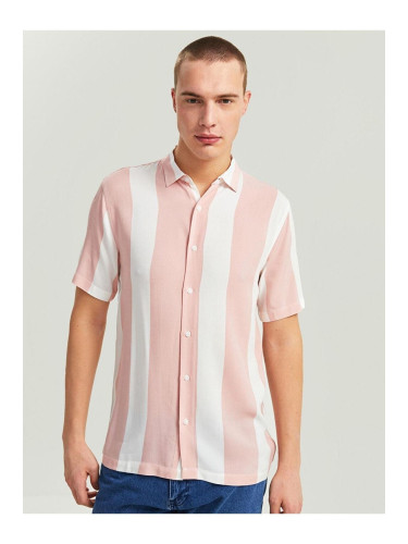 LC Waikiki XSIDE Regular Fit Men's Short Sleeve Striped Shirt.