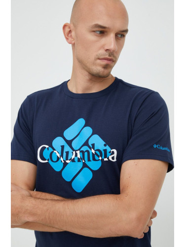 Памучна тениска Columbia с принт