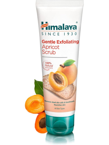 Ексфолиант за лице с гранули от кайсиеви черупки, Himalaya Wellness, 75 ml