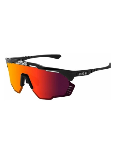 SCICON Aeroshade Kunken Black Gloss/SCNPP Multimirror Red/Clear Колоездене очила