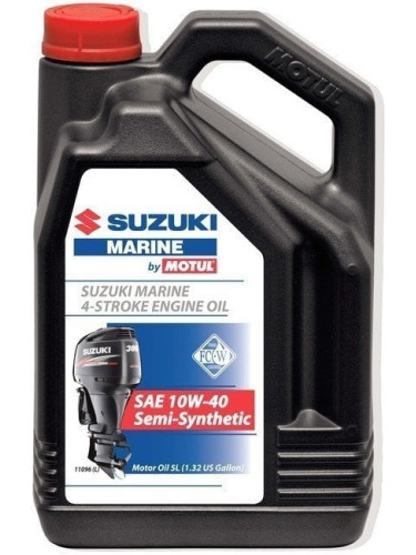 Suzuki Marine 4-Stroke Engine Oil SAE 10W-40 Semi-Synthetic 5 L Двигателно масло 4-тактово