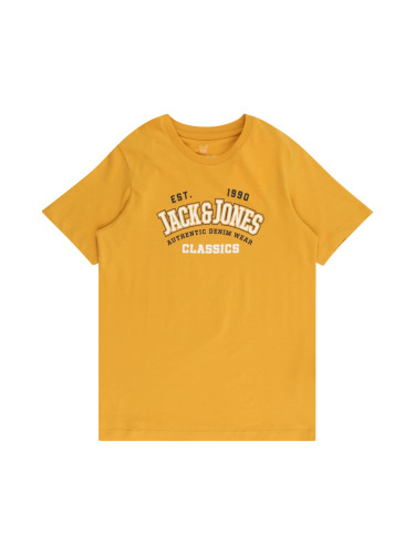 Jack & Jones Junior Тениска  горчица / черно / бяло