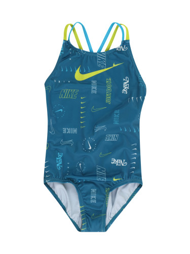 Nike Swim Спортна плажна мода  синьо / тръстиково зелено / бяло