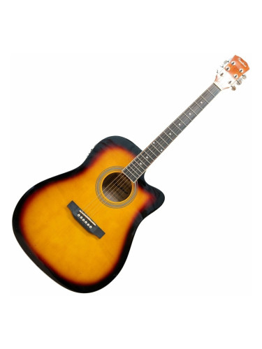 Pasadena SG028CE Vintage Sunburst Електро-акустична китара Дреднаут