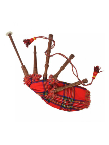 Sonata Голяма шотландска гайда за деца, червен Royal Stewart тартан