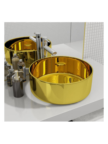 Sonata Мивка, 40x15 см, керамична, златиста