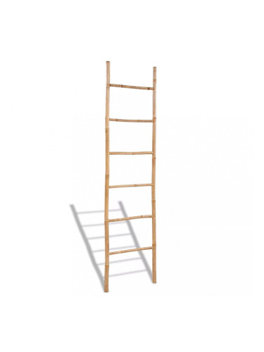 Бамбукова стълба за простиране на кърпи, с 6 стъпала