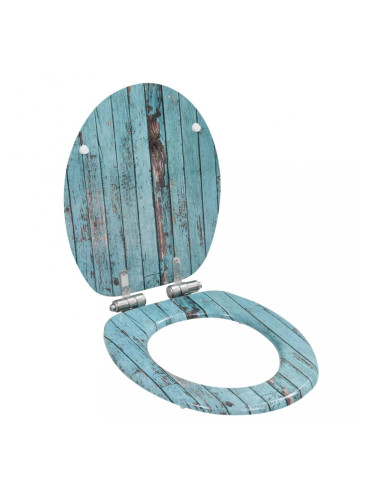 Sonata Тоалетна седалка с плавно затваряне, МДФ капак, винтидж дизайн