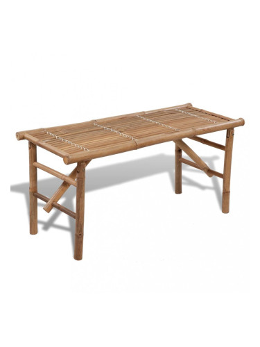 Sonata Сгъваема градинска пейка, 118 см, бамбук