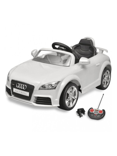 Audi TT RS детска кола с дистанционно управление, бяла